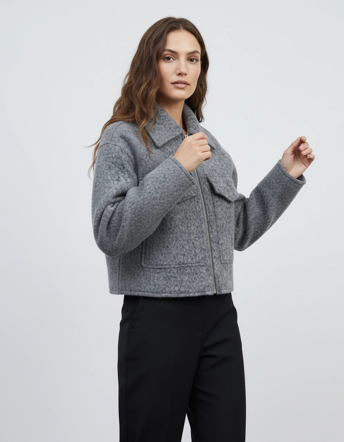 Sorbonne Jacket — Grey | SKU: RB-e19488-grey-XS,RB-e19488-grey-S,RB-e19488-grey-M,RB-e19488-grey-L