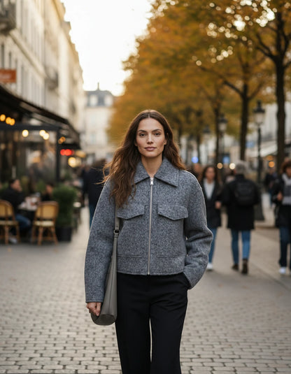 Sorbonne Jacket — Grey | SKU: RB-e19488-grey-XS,RB-e19488-grey-S,RB-e19488-grey-M,RB-e19488-grey-L