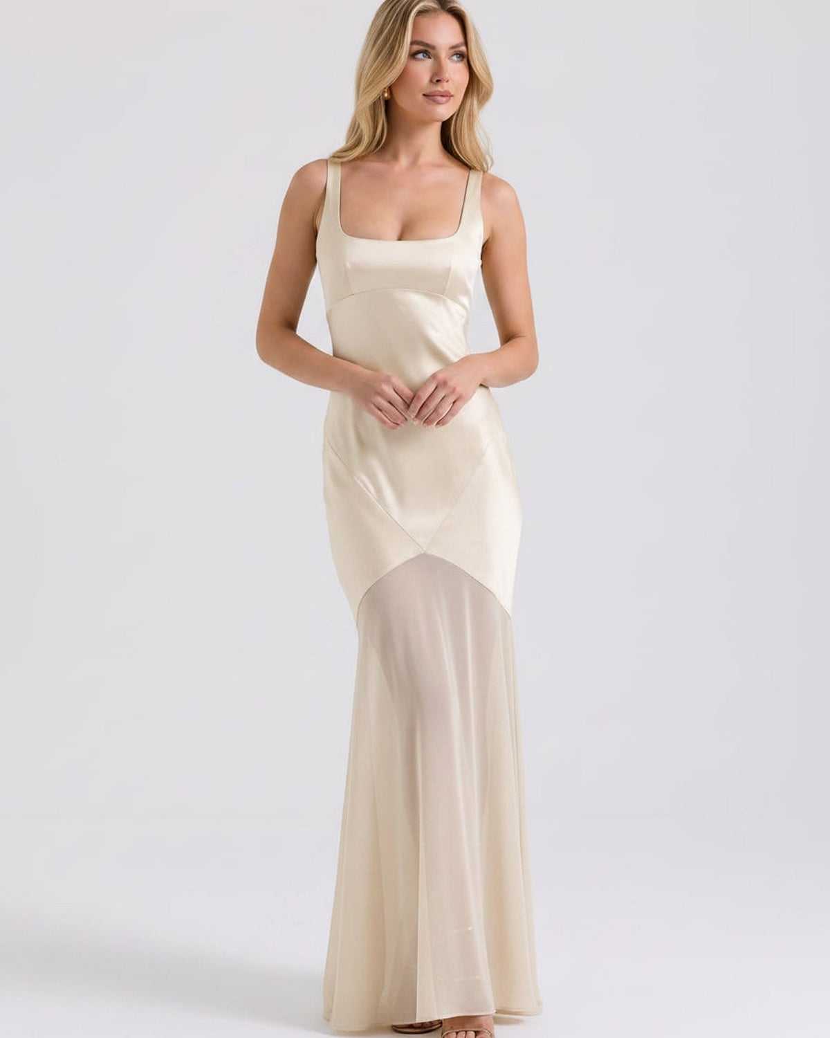 Ramblion Tala maxi dress — square neck neckline · styled view 12 · styled for prom season