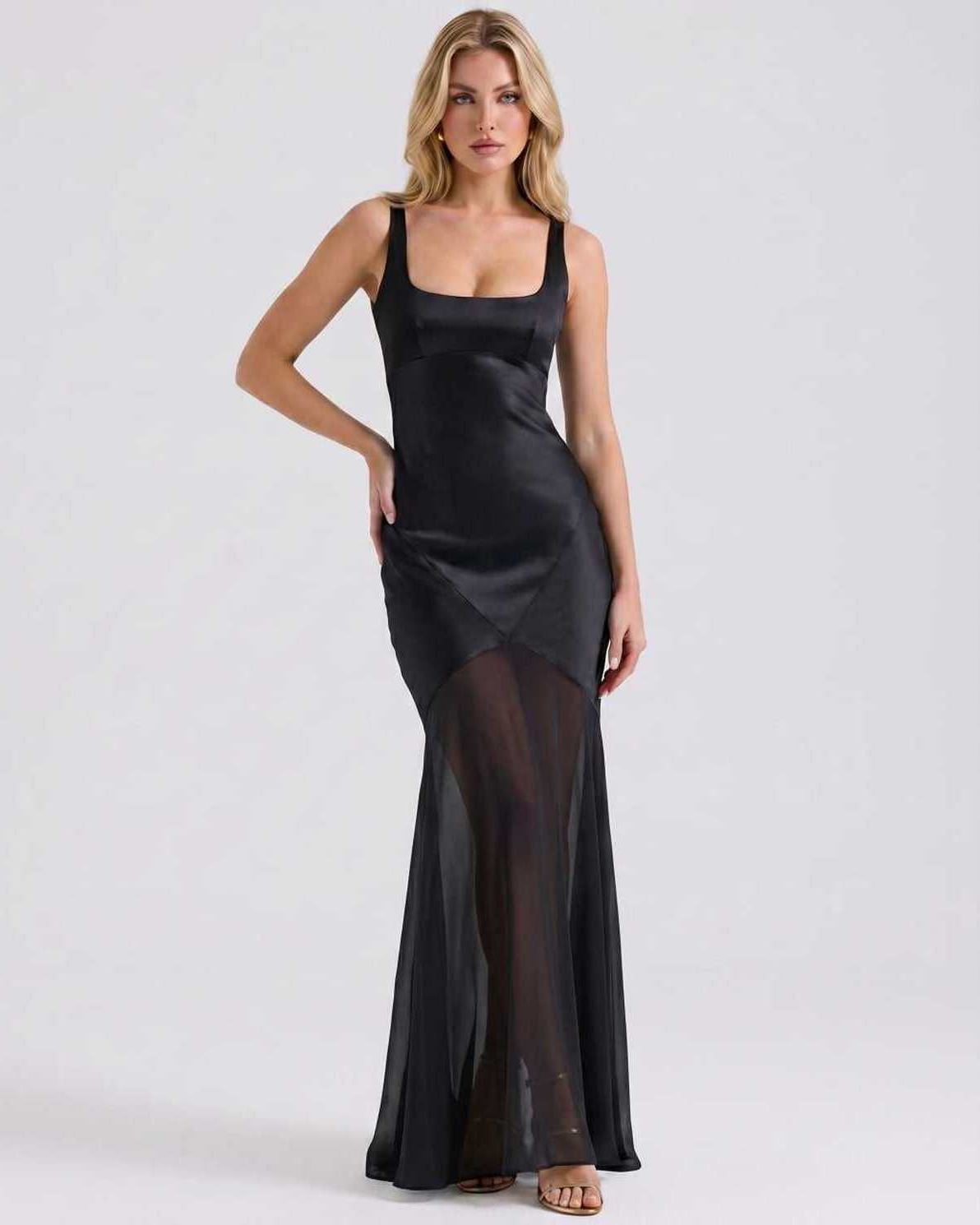 Ramblion Tala maxi dress — square neck neckline · styled view 15 · styled for prom season