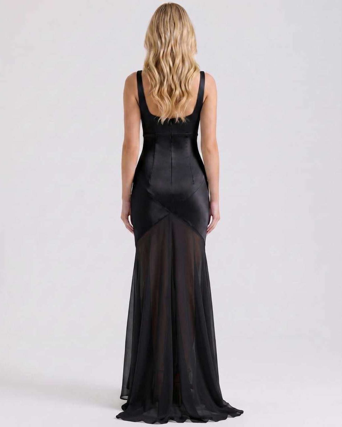 Ramblion Tala maxi dress — square neck neckline · styled view 16 · styled for prom season