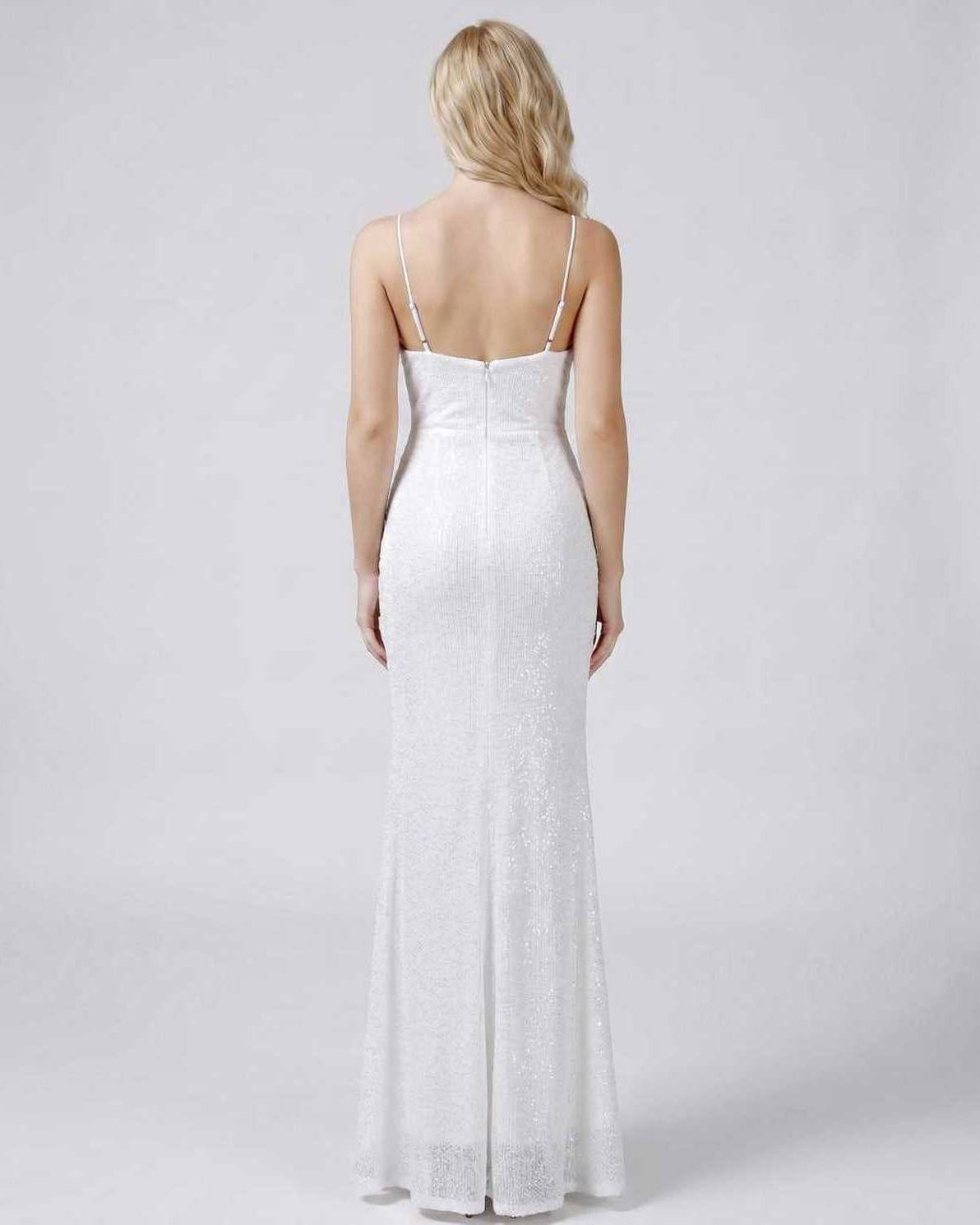 Ramblion Talia maxi dress — v-neck neckline · side detail · styled for prom season