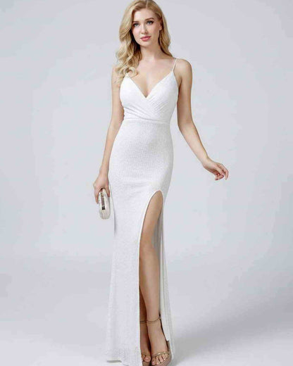 Ramblion Talia maxi dress — v-neck neckline · styled view 6 · styled for prom season