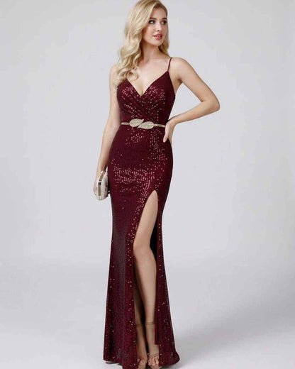 Ramblion Talia maxi dress — v-neck neckline · styled view 32 · styled for prom season