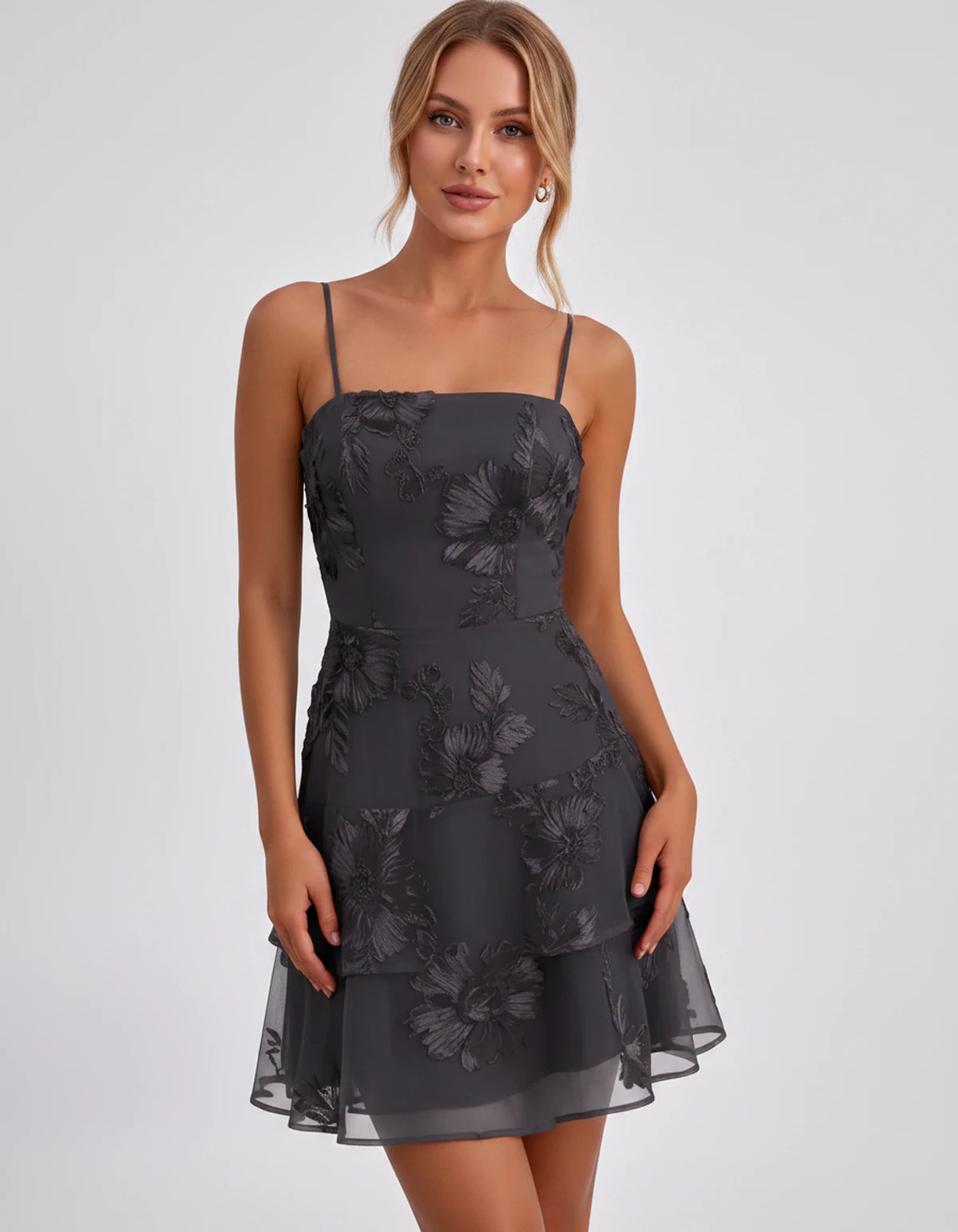 Tanzania Mini Dresses — Black | SKU: RB-92617a-black-2,RB-92617a-black-4,RB-92617a-black-6,RB-92617a-black-8,RB-92617a-black-10,RB-92617a-black-12,RB-92617a-black-14,RB-92617a-black-16,RB-92617a-black-16W,RB-92617a-black-18W,RB-92617a-black-20W,RB-92617a-black-22W
