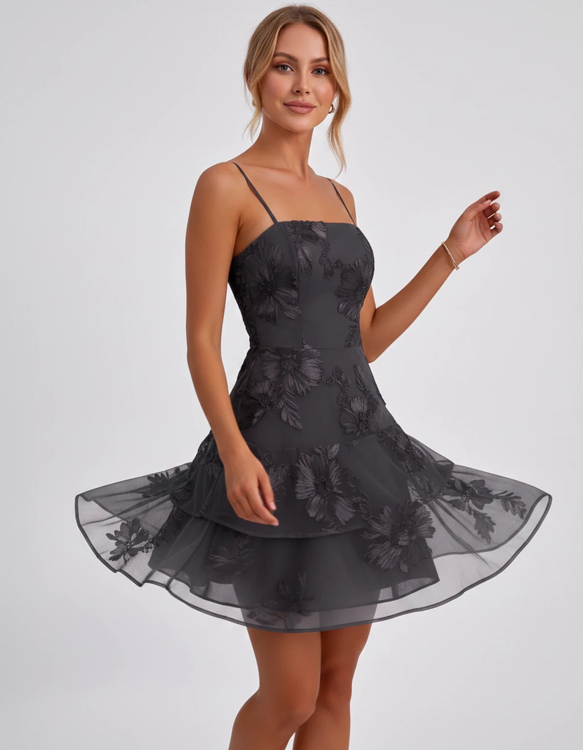 Tanzania Mini Dresses — Black | SKU: RB-92617a-black-2,RB-92617a-black-4,RB-92617a-black-6,RB-92617a-black-8,RB-92617a-black-10,RB-92617a-black-12,RB-92617a-black-14,RB-92617a-black-16,RB-92617a-black-16W,RB-92617a-black-18W,RB-92617a-black-20W,RB-92617a-black-22W