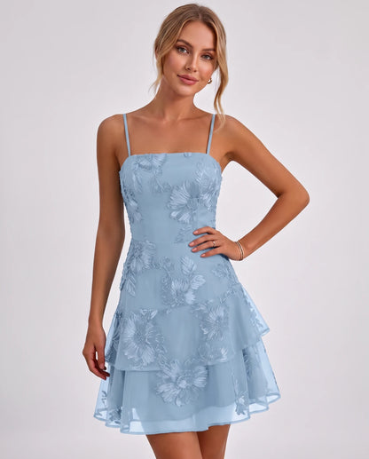 Tanzania Mini Dresses — Light Blue