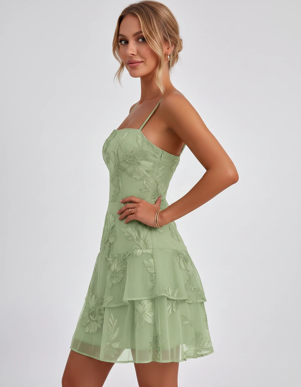 Tanzania Mini Dresses — Sage | SKU: RB-92617a-sage-2,RB-92617a-sage-4,RB-92617a-sage-6,RB-92617a-sage-8,RB-92617a-sage-10,RB-92617a-sage-12,RB-92617a-sage-14,RB-92617a-sage-16,RB-92617a-sage-16W,RB-92617a-sage-18W,RB-92617a-sage-20W,RB-92617a-sage-22W