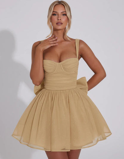 Tavira Mini Dresses — Champagne | SKU: RB-01b603-champa2e-2,RB-01b603-champa2e-4,RB-01b603-champa2e-6,RB-01b603-champa2e-8,RB-01b603-champa2e-10,RB-01b603-champa2e-12,RB-01b603-champa2e-14,RB-01b603-champa2e-16,RB-01b603-champa2e-16W,RB-01b603-champa2e-18W,RB-01b603-champa2e-20W,RB-01b603-champa2e-22W