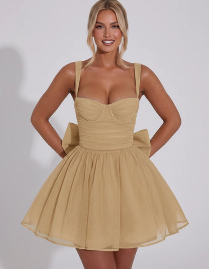 Tavira Mini Dresses — Champagne | SKU: RB-01b603-champa2e-2,RB-01b603-champa2e-4,RB-01b603-champa2e-6,RB-01b603-champa2e-8,RB-01b603-champa2e-10,RB-01b603-champa2e-12,RB-01b603-champa2e-14,RB-01b603-champa2e-16,RB-01b603-champa2e-16W,RB-01b603-champa2e-18W,RB-01b603-champa2e-20W,RB-01b603-champa2e-22W