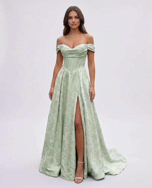 Theodora Maxi Dresses — Sage Green