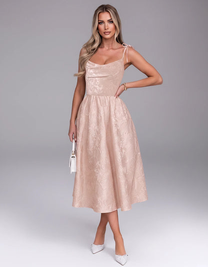 Thessaly Midi Dresses — Blush | SKU: RB-c62e2e-blush-2,RB-c62e2e-blush-4,RB-c62e2e-blush-6,RB-c62e2e-blush-8,RB-c62e2e-blush-10,RB-c62e2e-blush-12,RB-c62e2e-blush-14,RB-c62e2e-blush-16,RB-c62e2e-blush-16W,RB-c62e2e-blush-18W,RB-c62e2e-blush-20W,RB-c62e2e-blush-22W