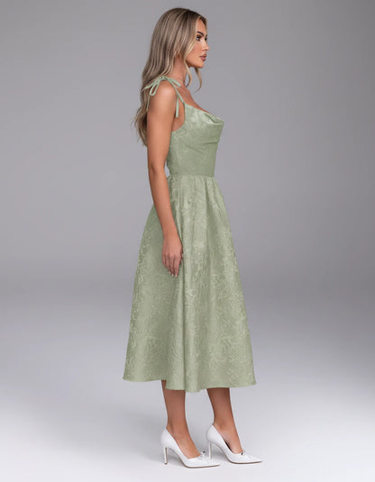 Thessaly Midi Dresses — Dusty Green | SKU: RB-c62e2e-dustyg14-2,RB-c62e2e-dustyg14-4,RB-c62e2e-dustyg14-6,RB-c62e2e-dustyg14-8,RB-c62e2e-dustyg14-10,RB-c62e2e-dustyg14-12,RB-c62e2e-dustyg14-14,RB-c62e2e-dustyg14-16,RB-c62e2e-dustyg14-16W,RB-c62e2e-dustyg14-18W,RB-c62e2e-dustyg14-20W,RB-c62e2e-dustyg14-22W