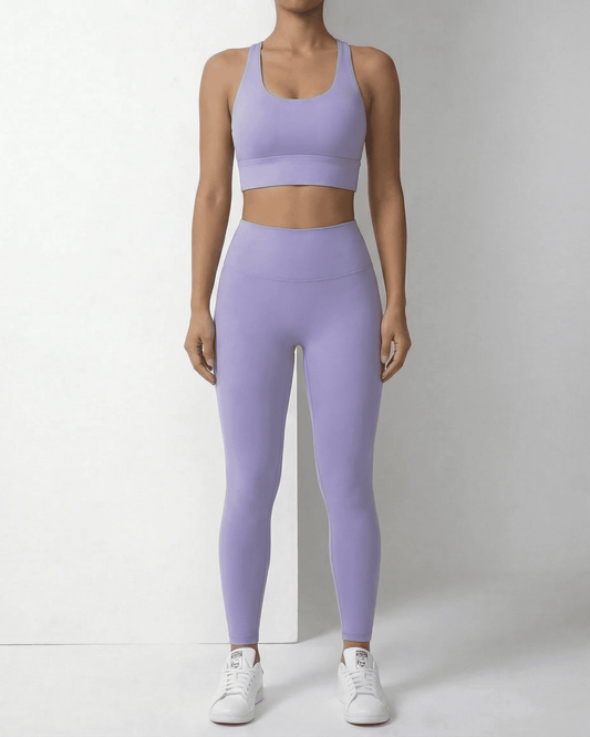 Tima Leggings by RAMBLION in purple, designed for comfort, freedom of movement, and stylish versatility.