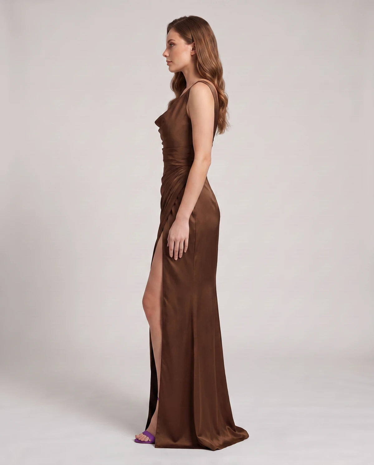 Tourmaline Maxi Dresses — Dark Brown | SKU: RB-173392-darkbr48-XS,RB-173392-darkbr48-S,RB-173392-darkbr48-M,RB-173392-darkbr48-L,RB-173392-darkbr48-XL,RB-173392-darkbr48-2XL
