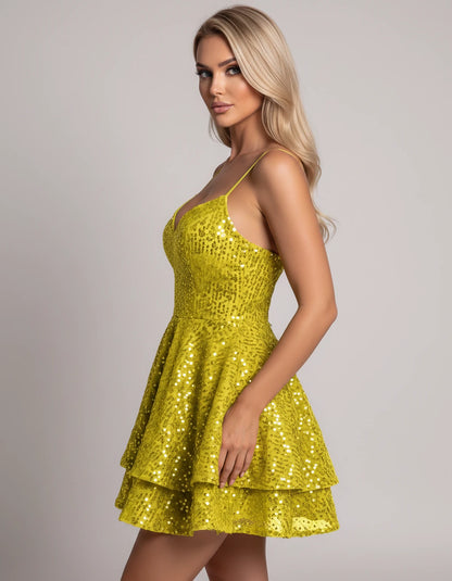 Trelawny Mini Dresses — Yellow | SKU: RB-fdf363-yellow-2,RB-fdf363-yellow-4,RB-fdf363-yellow-6,RB-fdf363-yellow-8,RB-fdf363-yellow-10,RB-fdf363-yellow-12,RB-fdf363-yellow-14,RB-fdf363-yellow-16,RB-fdf363-yellow-16W,RB-fdf363-yellow-18W,RB-fdf363-yellow-20W,RB-fdf363-yellow-22W