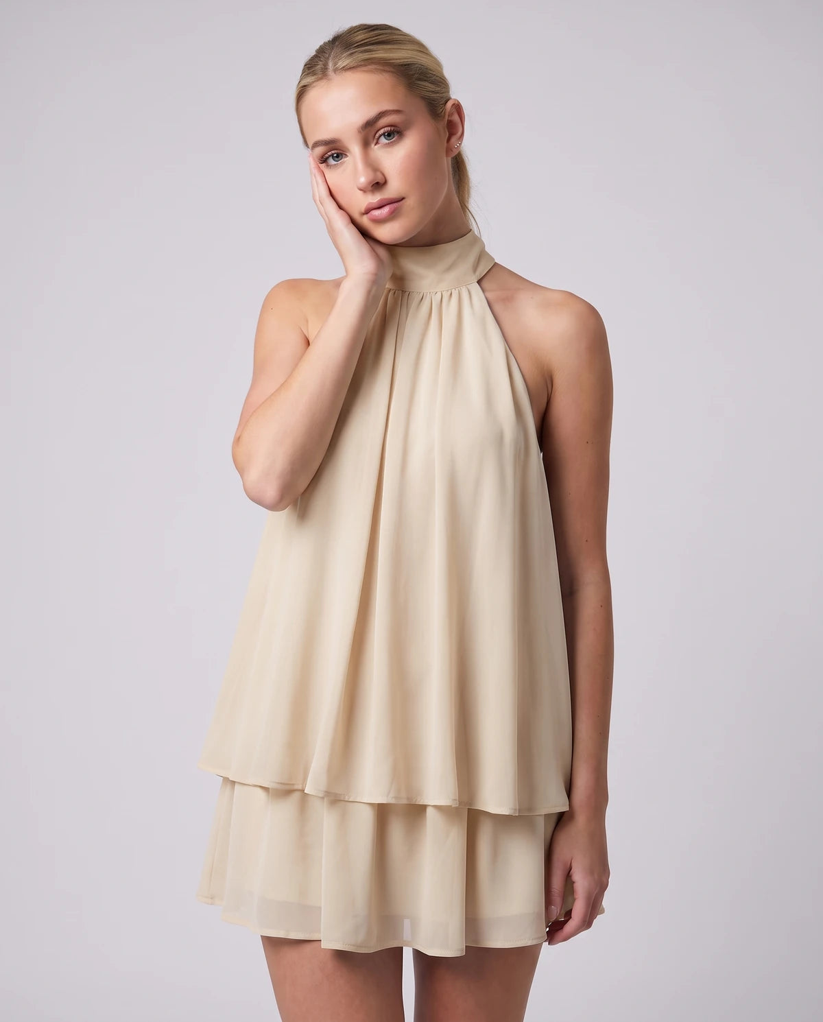 Ulyssa Mini Dresses — Apricot