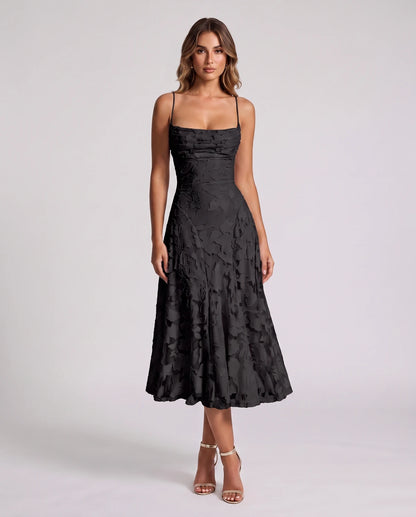 Undine Midi Dresses — Black