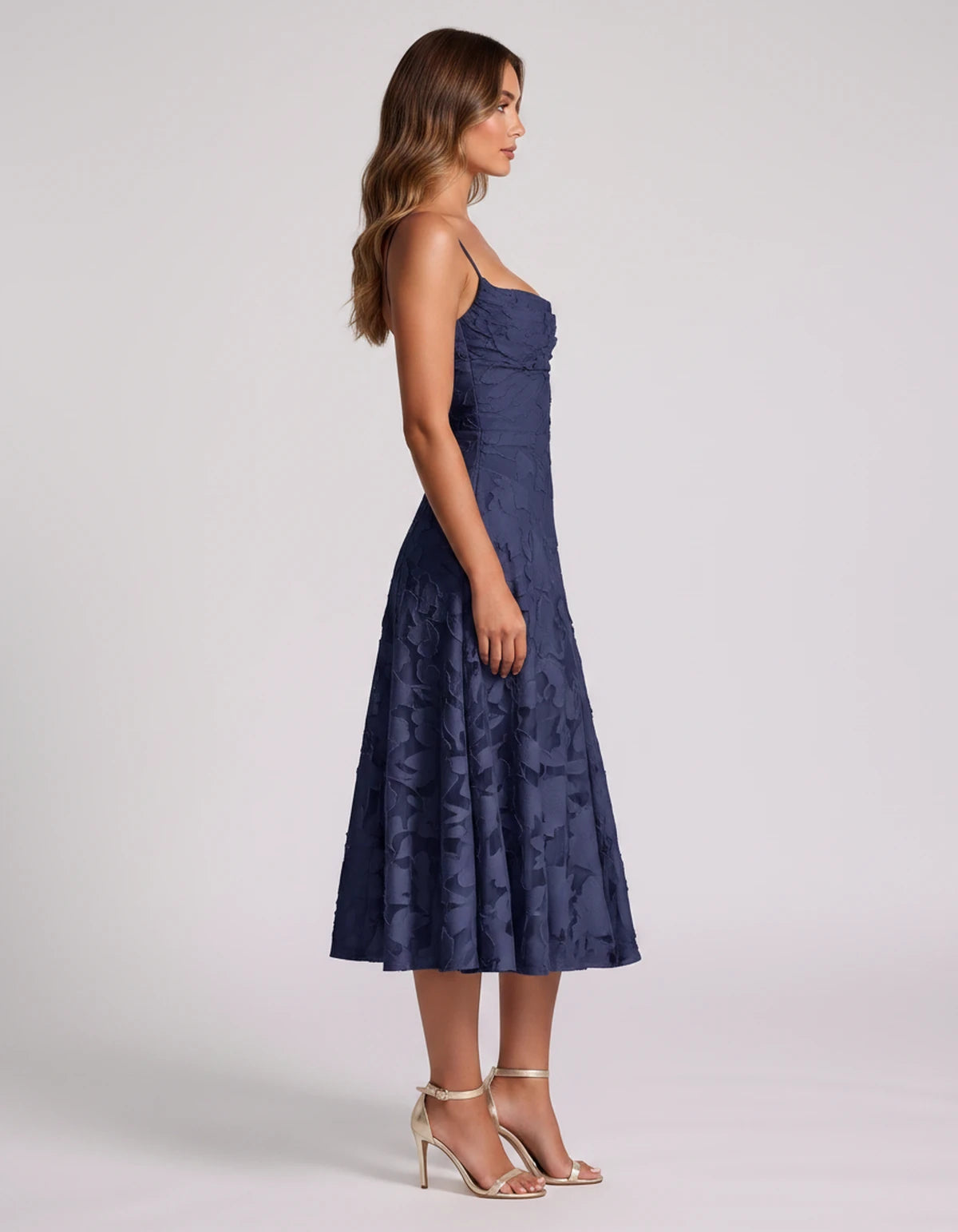 Undine Midi Dresses — Navy | SKU: RB-038f47-navy-2,RB-038f47-navy-4,RB-038f47-navy-6,RB-038f47-navy-8,RB-038f47-navy-10,RB-038f47-navy-12,RB-038f47-navy-14,RB-038f47-navy-16,RB-038f47-navy-16W,RB-038f47-navy-18W,RB-038f47-navy-20W,RB-038f47-navy-22W