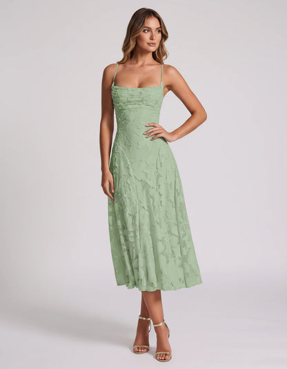 Undine Midi Dresses — Sage | SKU: RB-038f47-sage-2,RB-038f47-sage-4,RB-038f47-sage-6,RB-038f47-sage-8,RB-038f47-sage-10,RB-038f47-sage-12,RB-038f47-sage-14,RB-038f47-sage-16,RB-038f47-sage-16W,RB-038f47-sage-18W,RB-038f47-sage-20W,RB-038f47-sage-22W