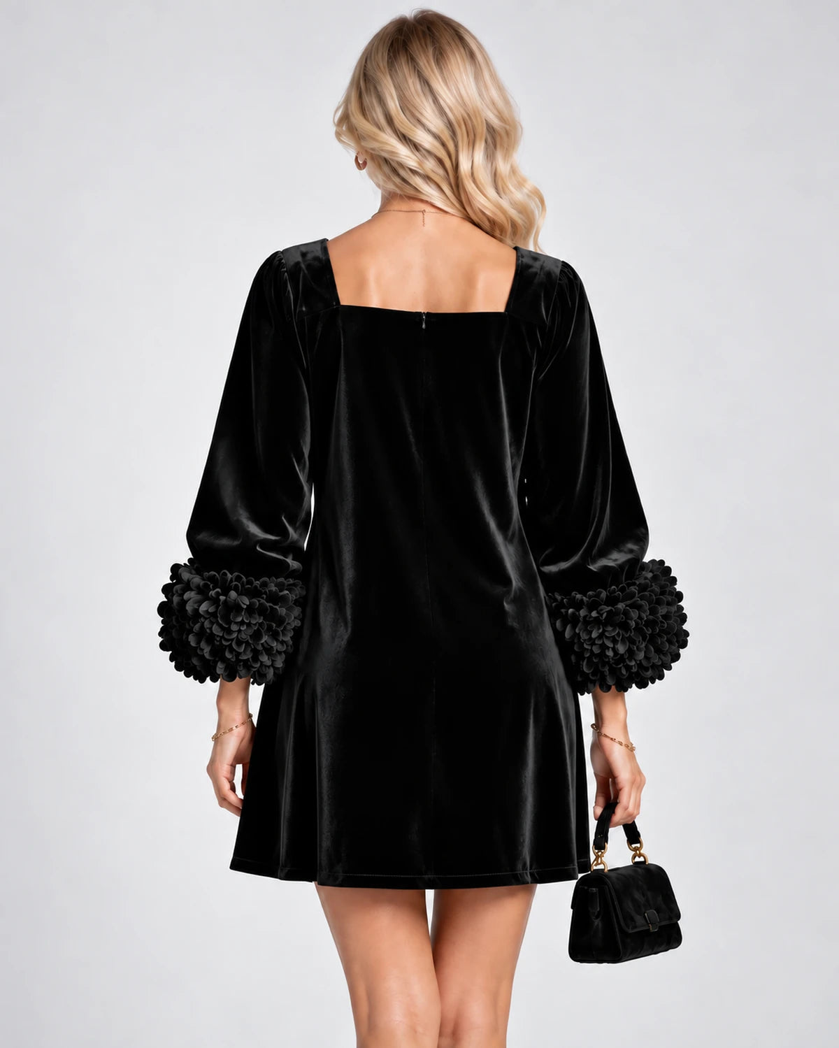 Valerienne Mini Dresses — Black | SKU: RB-3654ac-black-XS,RB-3654ac-black-S,RB-3654ac-black-M,RB-3654ac-black-L,RB-3654ac-black-XL,RB-3654ac-black-2XL