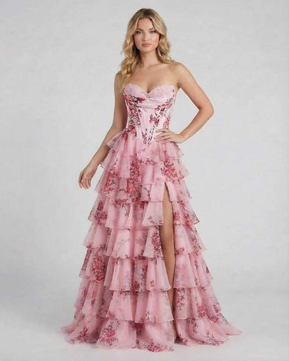 Vana Maxi Dress by RAMBLION, red ankle-length, 100% polyester satin, perfect for upscale events with a romantic feel.