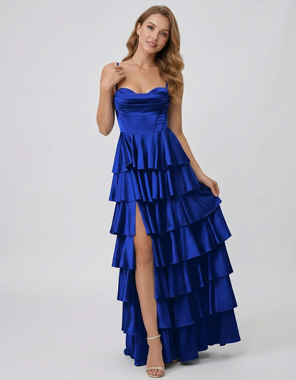 Satin Spaghetti Strap Sweetheart Neck A-Line Maxi Dress for Party, Cocktail, Evening, Wedding Guest, Prom & Summer Events, fr | SKU: VMD-583741926184507-BLUE-L,VMD-583741926184507-BLUE-M,VMD-583741926184507-BLUE-S,VMD-583741926184507-BLUE-XL,VMD-583741926184507-BLUE-XS