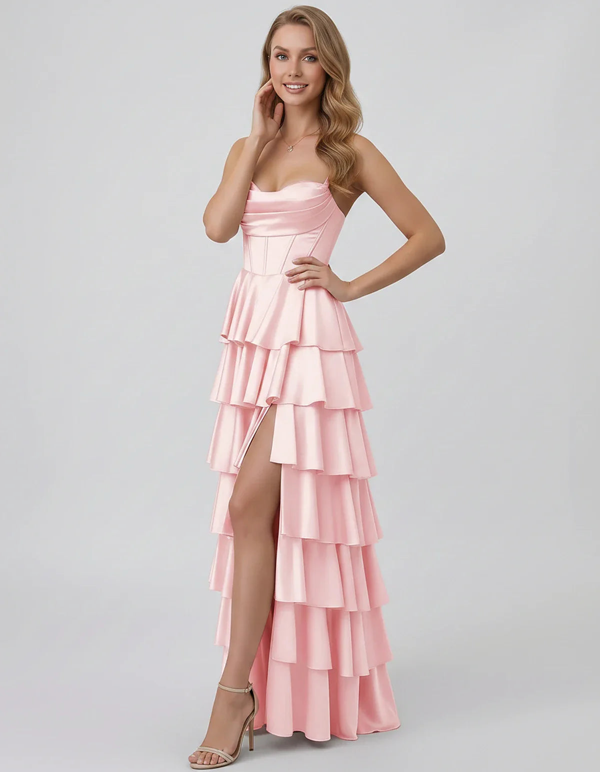 Satin Spaghetti Strap Sweetheart Neck A-Line Maxi Dress for Party, Cocktail, Evening, Wedding Guest, Prom & Summer Events, fr | SKU: VMD-583741926184507-BLUSH-L,VMD-583741926184507-BLUSH-M,VMD-583741926184507-BLUSH-S,VMD-583741926184507-BLUSH-XL,VMD-583741926184507-BLUSH-XS
