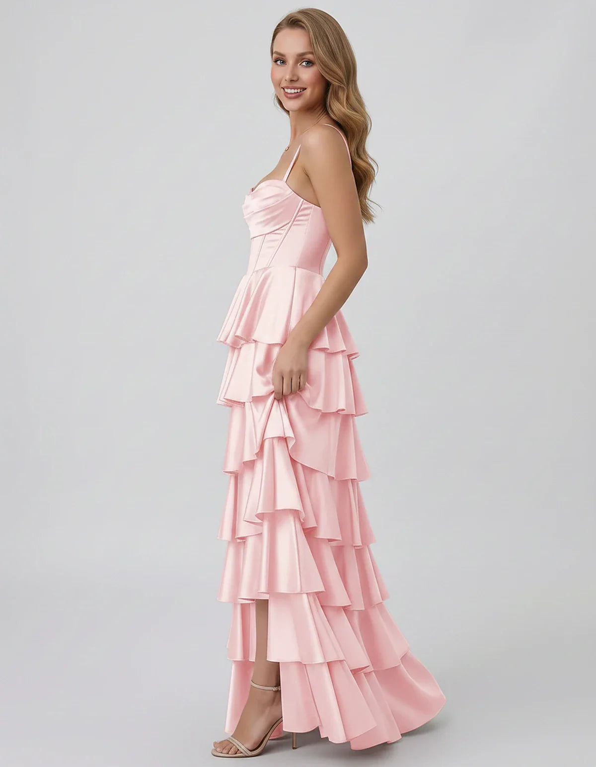 Satin Spaghetti Strap Sweetheart Neck A-Line Maxi Dress for Party, Cocktail, Evening, Wedding Guest, Prom & Summer Events, si | SKU: VMD-583741926184507-BLUSH-L,VMD-583741926184507-BLUSH-M,VMD-583741926184507-BLUSH-S,VMD-583741926184507-BLUSH-XL,VMD-583741926184507-BLUSH-XS
