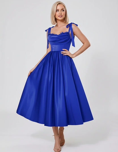 Satin Spaghetti Strap Cowl Neck A-Line Midi Dress with 3D Flowers for Prom, Party, Cocktail, Evening & Wedding Guest Events, | SKU: CM-641758203947516-ROYALBLUE-L,CM-641758203947516-ROYALBLUE-M,CM-641758203947516-ROYALBLUE-S,CM-641758203947516-ROYALBLUE-XL,CM-641758203947516-ROYALBLUE-XS