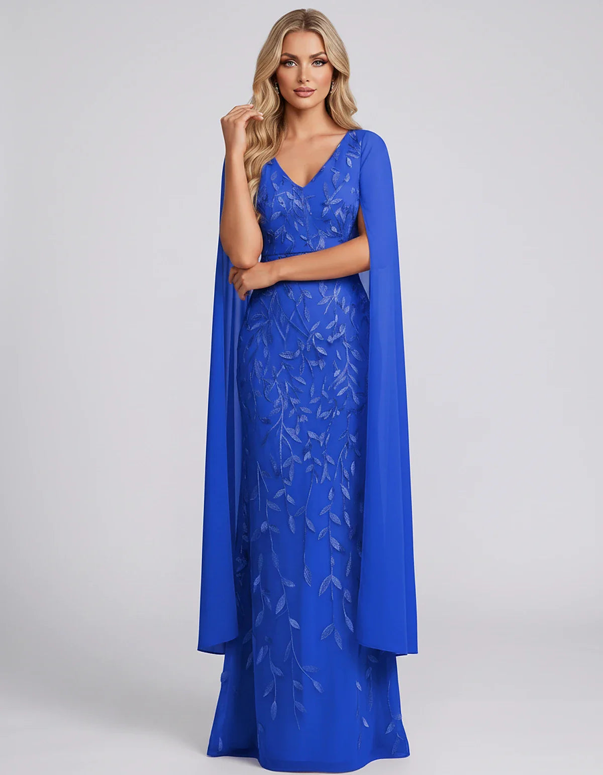 Tulle Flutter Sleeve V-Neck Fitted Maxi Dress with Sequin Lace Appliqués for Party, Cocktail, Evening, Wedding Guest & Summer | SKU: VMD-582741963851724-BLACK-L,VMD-582741963851724-BLACK-M,VMD-582741963851724-BLACK-S,VMD-582741963851724-BLACK-XL,VMD-582741963851724-BLACK-XS