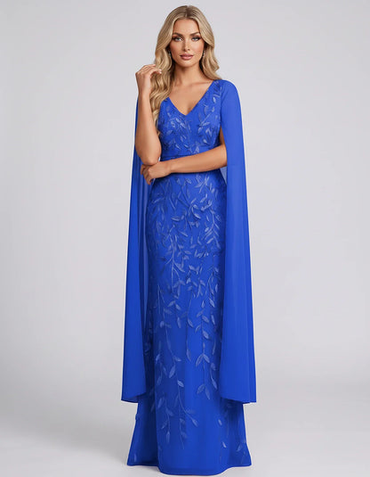 Tulle Flutter Sleeve V-Neck Fitted Maxi Dress with Sequin Lace Appliqués for Party, Cocktail, Evening, Wedding Guest & Summer | SKU: VMD-582741963851724-BLACK-L,VMD-582741963851724-BLACK-M,VMD-582741963851724-BLACK-S,VMD-582741963851724-BLACK-XL,VMD-582741963851724-BLACK-XS