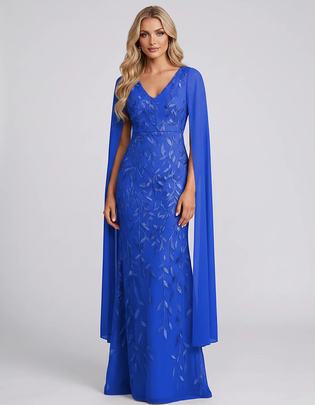 Tulle Flutter Sleeve V-Neck Fitted Maxi Dress with Sequin Lace Appliqués for Party, Cocktail, Evening, Wedding Guest & Summer | SKU: VMD-582741963851724-BLACK-L,VMD-582741963851724-BLACK-M,VMD-582741963851724-BLACK-S,VMD-582741963851724-BLACK-XL,VMD-582741963851724-BLACK-XS