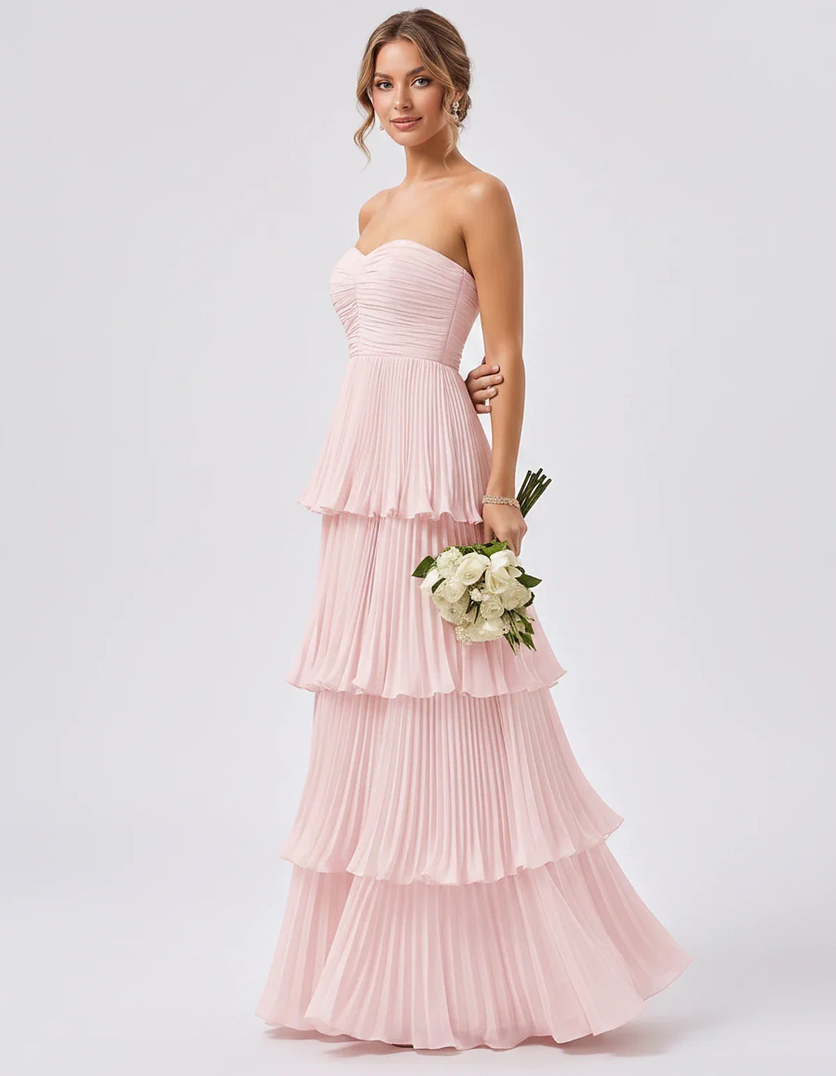 Light Blue,pink,black,burgundy,orange,coral,white,blue,green,sage,red,fuchsia,yellow,beige,silver,purple Satin Mermaid V-Neck | SKU: VM-483920174615208-PINK-L,VM-483920174615208-PINK-M,VM-483920174615208-PINK-S,VM-483920174615208-PINK-XL,VM-483920174615208-PINK-XS