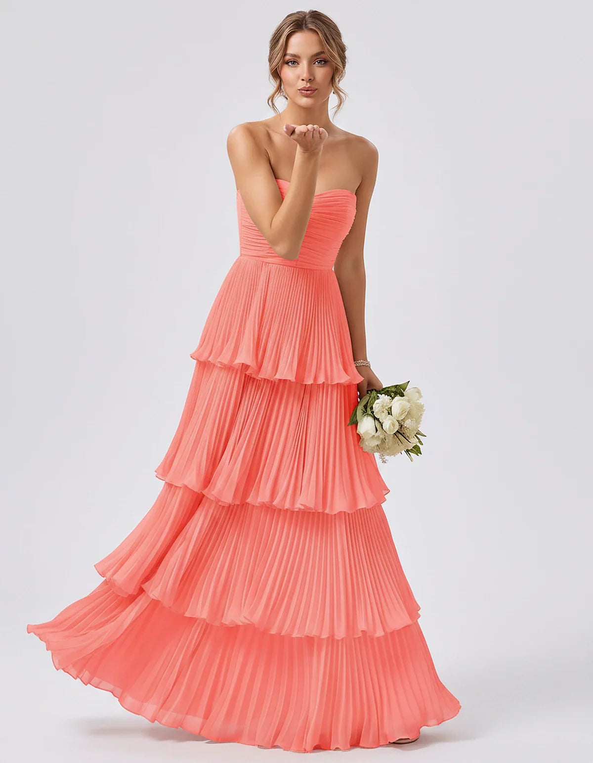 Light Blue,pink,black,burgundy,orange,coral,white,blue,green,sage,red,fuchsia,yellow,beige,silver,purple Satin Mermaid V-Neck | SKU: VM-483920174615208-CORAL-L,VM-483920174615208-CORAL-M,VM-483920174615208-CORAL-S,VM-483920174615208-CORAL-XL,VM-483920174615208-CORAL-XS