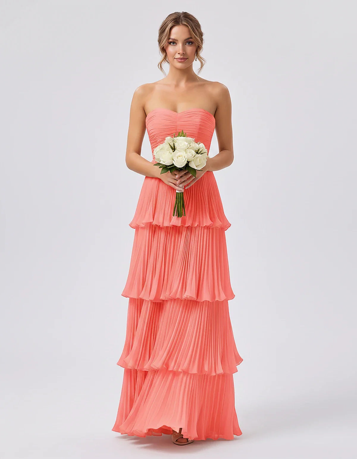 Light Blue,pink,black,burgundy,orange,coral,white,blue,green,sage,red,fuchsia,yellow,beige,silver,purple Satin Mermaid V-Neck | SKU: VM-483920174615208-CORAL-L,VM-483920174615208-CORAL-M,VM-483920174615208-CORAL-S,VM-483920174615208-CORAL-XL,VM-483920174615208-CORAL-XS