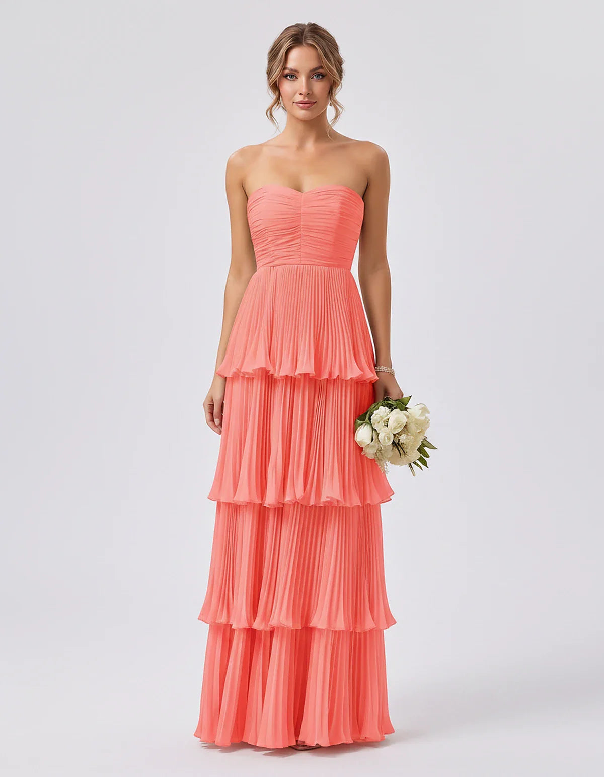 Light Blue,pink,black,burgundy,orange,coral,white,blue,green,sage,red,fuchsia,yellow,beige,silver,purple Satin Mermaid V-Neck | SKU: VM-483920174615208-CORAL-L,VM-483920174615208-CORAL-M,VM-483920174615208-CORAL-S,VM-483920174615208-CORAL-XL,VM-483920174615208-CORAL-XS