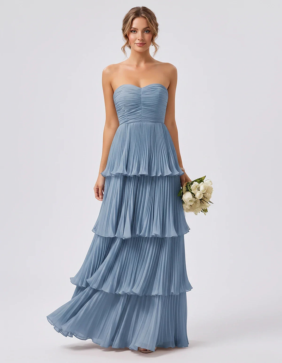 Light Blue,pink,black,burgundy,orange,coral,white,blue,green,sage,red,fuchsia,yellow,beige,silver,purple Satin Mermaid V-Neck | SKU: VM-483920174615208-BLUE-L,VM-483920174615208-BLUE-M,VM-483920174615208-BLUE-S,VM-483920174615208-BLUE-XL,VM-483920174615208-BLUE-XS