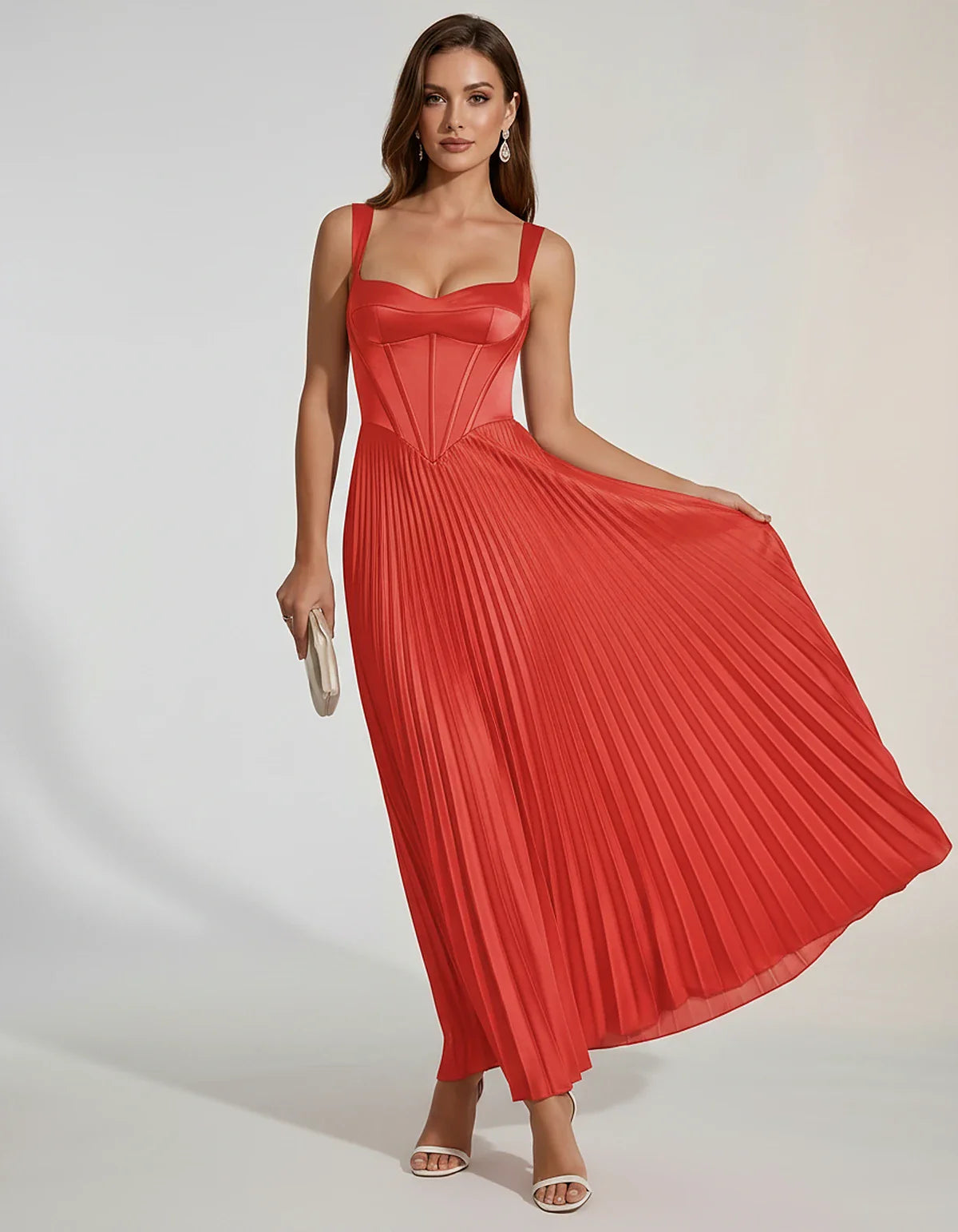 Blush,lavender,beige,sage,red,fuchsia,blue,dusty Blue,navy,black,orange,olive,burgundy,pink,light Blue,green,plum,white,brown | SKU: VD-583920174618452-RED-L,VD-583920174618452-RED-M,VD-583920174618452-RED-S,VD-583920174618452-RED-XL,VD-583920174618452-RED-XS