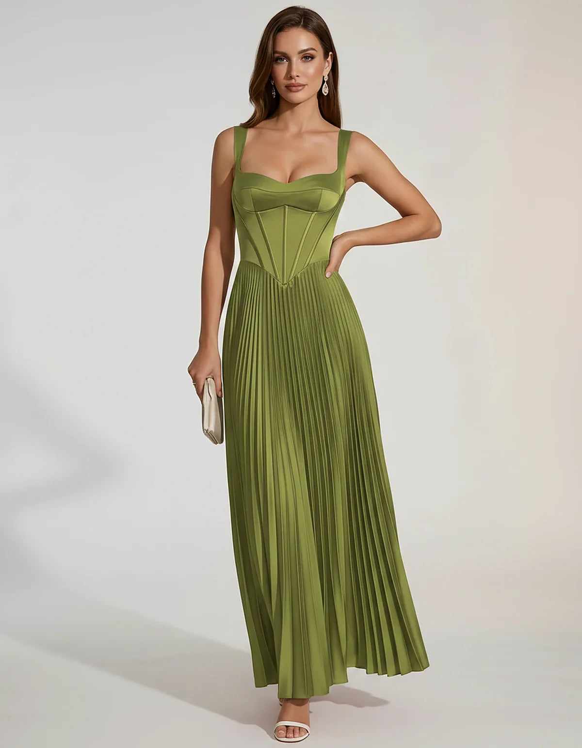 Blush,lavender,beige,sage,red,fuchsia,blue,dusty Blue,navy,black,orange,olive,burgundy,pink,light Blue,green,plum,white,brown | SKU: VD-583920174618452-OLIVE-L,VD-583920174618452-OLIVE-M,VD-583920174618452-OLIVE-S,VD-583920174618452-OLIVE-XL,VD-583920174618452-OLIVE-XS