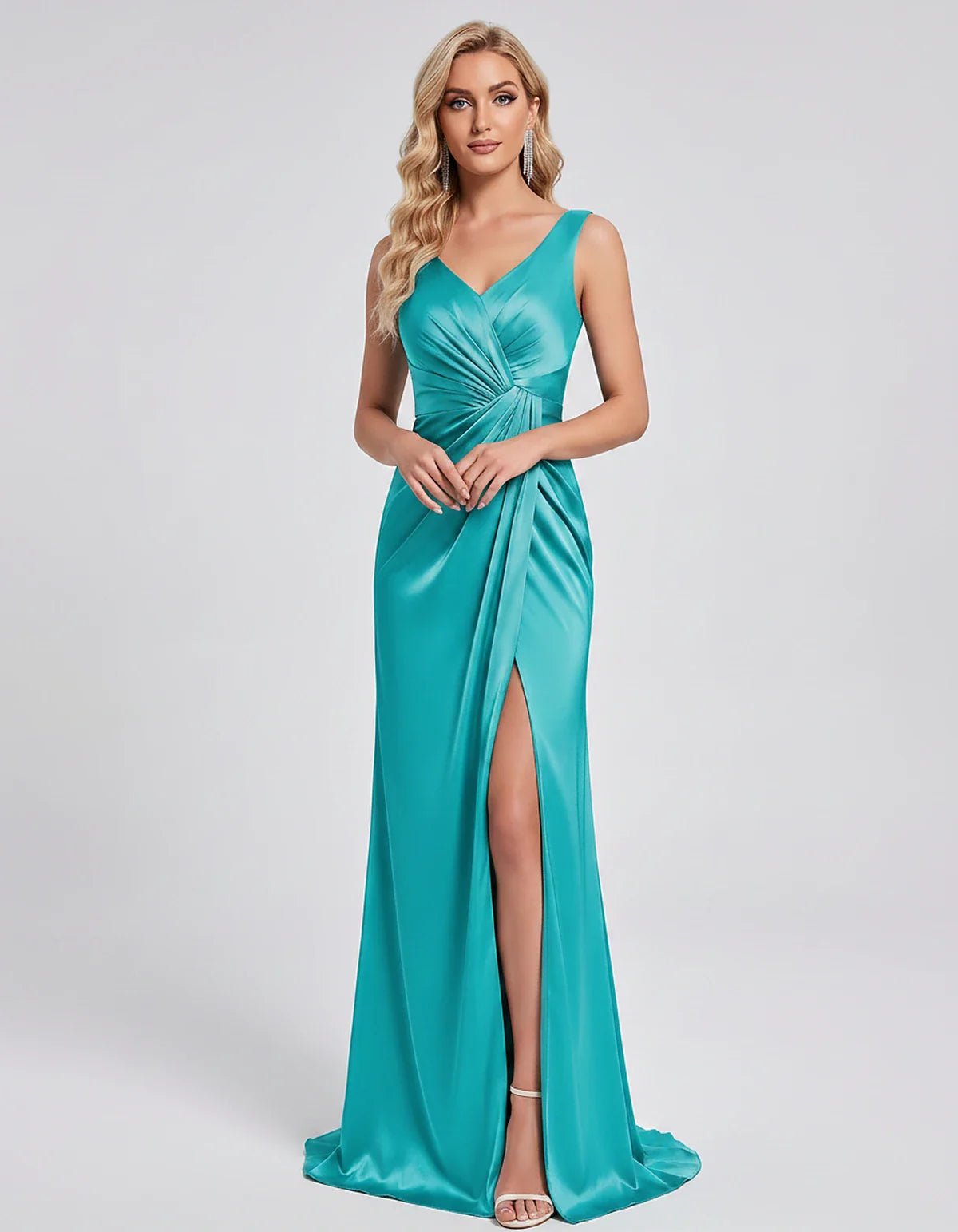 Orange,royal Blue,black,navy,turquoise,sage,dusty Rose,coral,green,dusty Blue,blush,burgundy,silver,tan,yellow,fuchsia Satin | SKU: VM-583920174628451-TURQUOISE-L,VM-583920174628451-TURQUOISE-M,VM-583920174628451-TURQUOISE-S,VM-583920174628451-TURQUOISE-XL,VM-583920174628451-TURQUOISE-XS