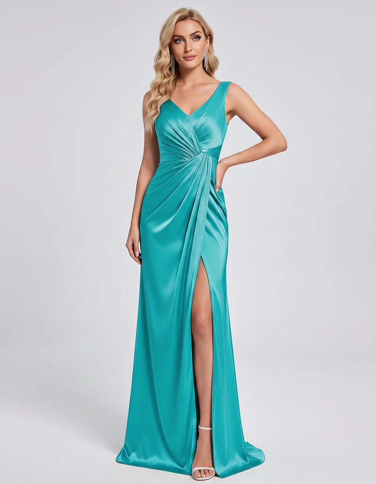 Orange,royal Blue,black,navy,turquoise,sage,dusty Rose,coral,green,dusty Blue,blush,burgundy,silver,tan,yellow,fuchsia Satin | SKU: VM-583920174628451-TURQUOISE-L,VM-583920174628451-TURQUOISE-M,VM-583920174628451-TURQUOISE-S,VM-583920174628451-TURQUOISE-XL,VM-583920174628451-TURQUOISE-XS