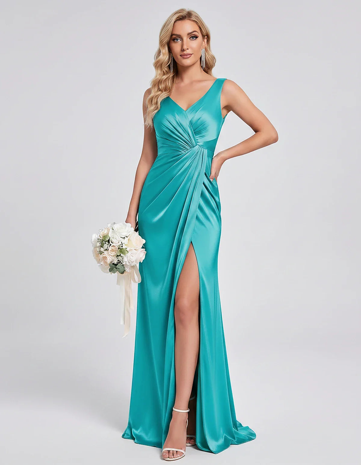 Orange,royal Blue,black,navy,turquoise,sage,dusty Rose,coral,green,dusty Blue,blush,burgundy,silver,tan,yellow,fuchsia Satin | SKU: VM-583920174628451-TURQUOISE-L,VM-583920174628451-TURQUOISE-M,VM-583920174628451-TURQUOISE-S,VM-583920174628451-TURQUOISE-XL,VM-583920174628451-TURQUOISE-XS