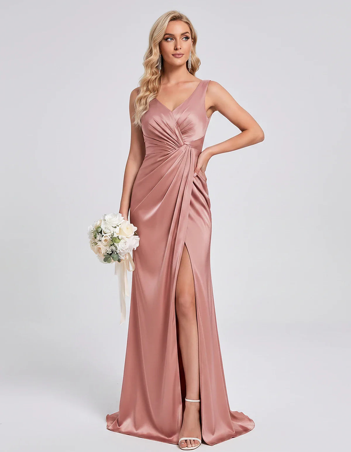Orange,royal Blue,black,navy,turquoise,sage,dusty Rose,coral,green,dusty Blue,blush,burgundy,silver,tan,yellow,fuchsia Satin | SKU: VM-583920174628451-DUSTYROSE-L,VM-583920174628451-DUSTYROSE-M,VM-583920174628451-DUSTYROSE-S,VM-583920174628451-DUSTYROSE-XL,VM-583920174628451-DUSTYROSE-XS