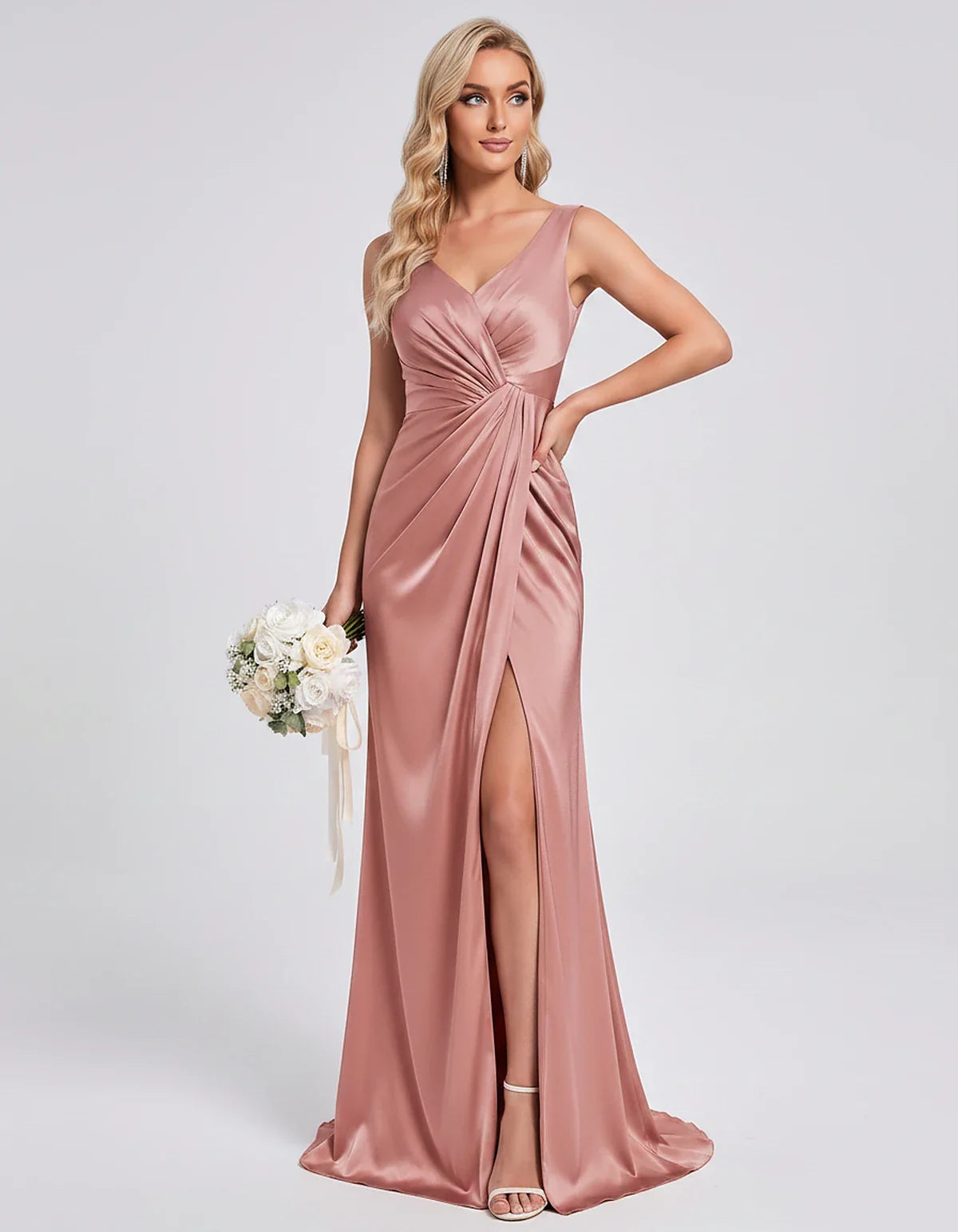 Orange,royal Blue,black,navy,turquoise,sage,dusty Rose,coral,green,dusty Blue,blush,burgundy,silver,tan,yellow,fuchsia Satin | SKU: VM-583920174628451-DUSTYROSE-L,VM-583920174628451-DUSTYROSE-M,VM-583920174628451-DUSTYROSE-S,VM-583920174628451-DUSTYROSE-XL,VM-583920174628451-DUSTYROSE-XS