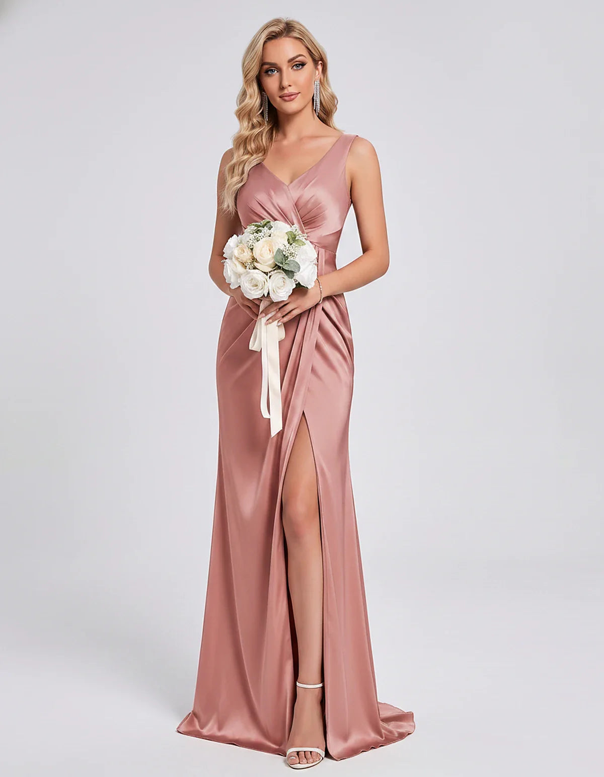 Orange,royal Blue,black,navy,turquoise,sage,dusty Rose,coral,green,dusty Blue,blush,burgundy,silver,tan,yellow,fuchsia Satin | SKU: VM-583920174628451-DUSTYROSE-L,VM-583920174628451-DUSTYROSE-M,VM-583920174628451-DUSTYROSE-S,VM-583920174628451-DUSTYROSE-XL,VM-583920174628451-DUSTYROSE-XS