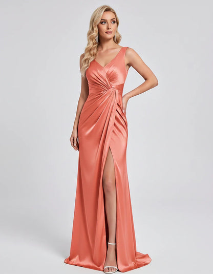 Orange,royal Blue,black,navy,turquoise,sage,dusty Rose,coral,green,dusty Blue,blush,burgundy,silver,tan,yellow,fuchsia Satin | SKU: VM-583920174628451-CORAL-L,VM-583920174628451-CORAL-M,VM-583920174628451-CORAL-S,VM-583920174628451-CORAL-XL,VM-583920174628451-CORAL-XS