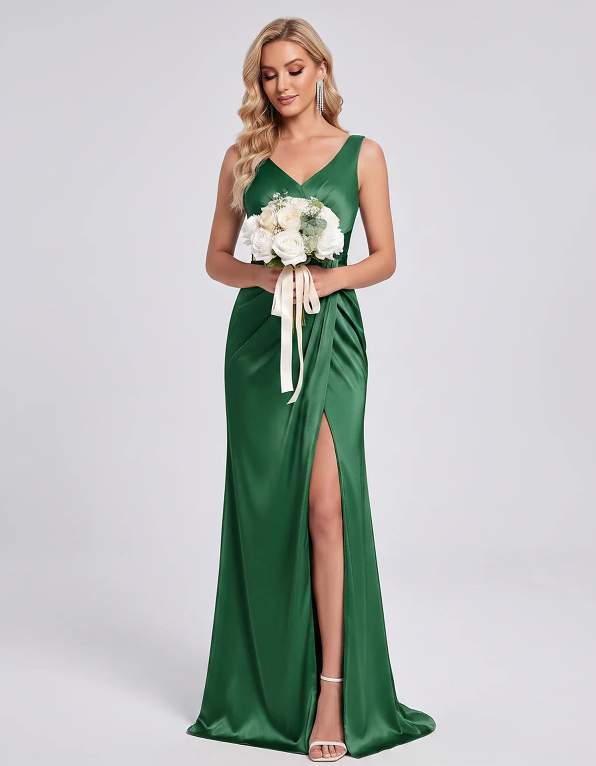 Orange,royal Blue,black,navy,turquoise,sage,dusty Rose,coral,green,dusty Blue,blush,burgundy,silver,tan,yellow,fuchsia Satin | SKU: VM-583920174628451-GREEN-L,VM-583920174628451-GREEN-M,VM-583920174628451-GREEN-S,VM-583920174628451-GREEN-XL,VM-583920174628451-GREEN-XS
