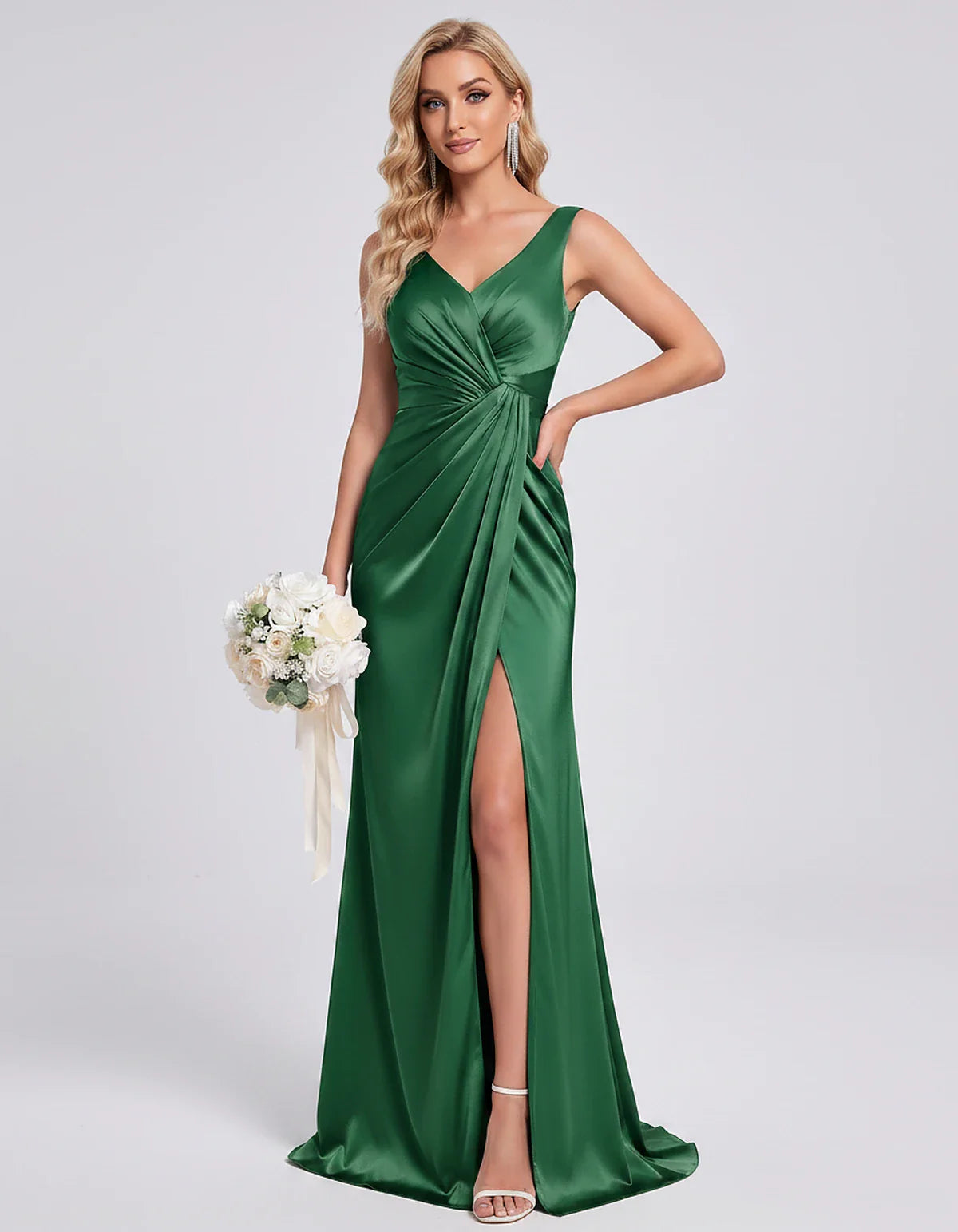 Orange,royal Blue,black,navy,turquoise,sage,dusty Rose,coral,green,dusty Blue,blush,burgundy,silver,tan,yellow,fuchsia Satin | SKU: VM-583920174628451-GREEN-L,VM-583920174628451-GREEN-M,VM-583920174628451-GREEN-S,VM-583920174628451-GREEN-XL,VM-583920174628451-GREEN-XS
