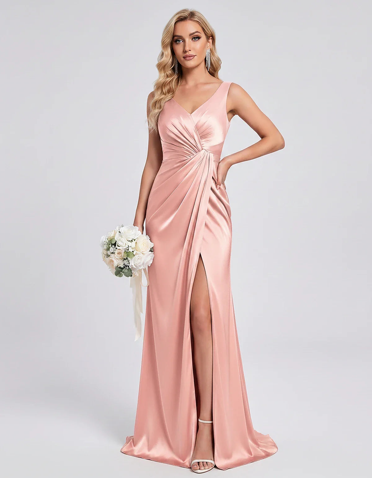 Orange,royal Blue,black,navy,turquoise,sage,dusty Rose,coral,green,dusty Blue,blush,burgundy,silver,tan,yellow,fuchsia Satin | SKU: VM-583920174628451-BLUSH-L,VM-583920174628451-BLUSH-M,VM-583920174628451-BLUSH-S,VM-583920174628451-BLUSH-XL,VM-583920174628451-BLUSH-XS